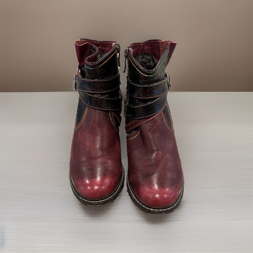 Spring Step L’Artiste Shazam Rose Women’s Ankle Boots Size 37 US 6.5-7